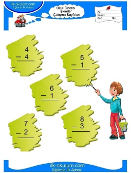 Çocuklar İçin toplam işlemi yaprak testleri 
